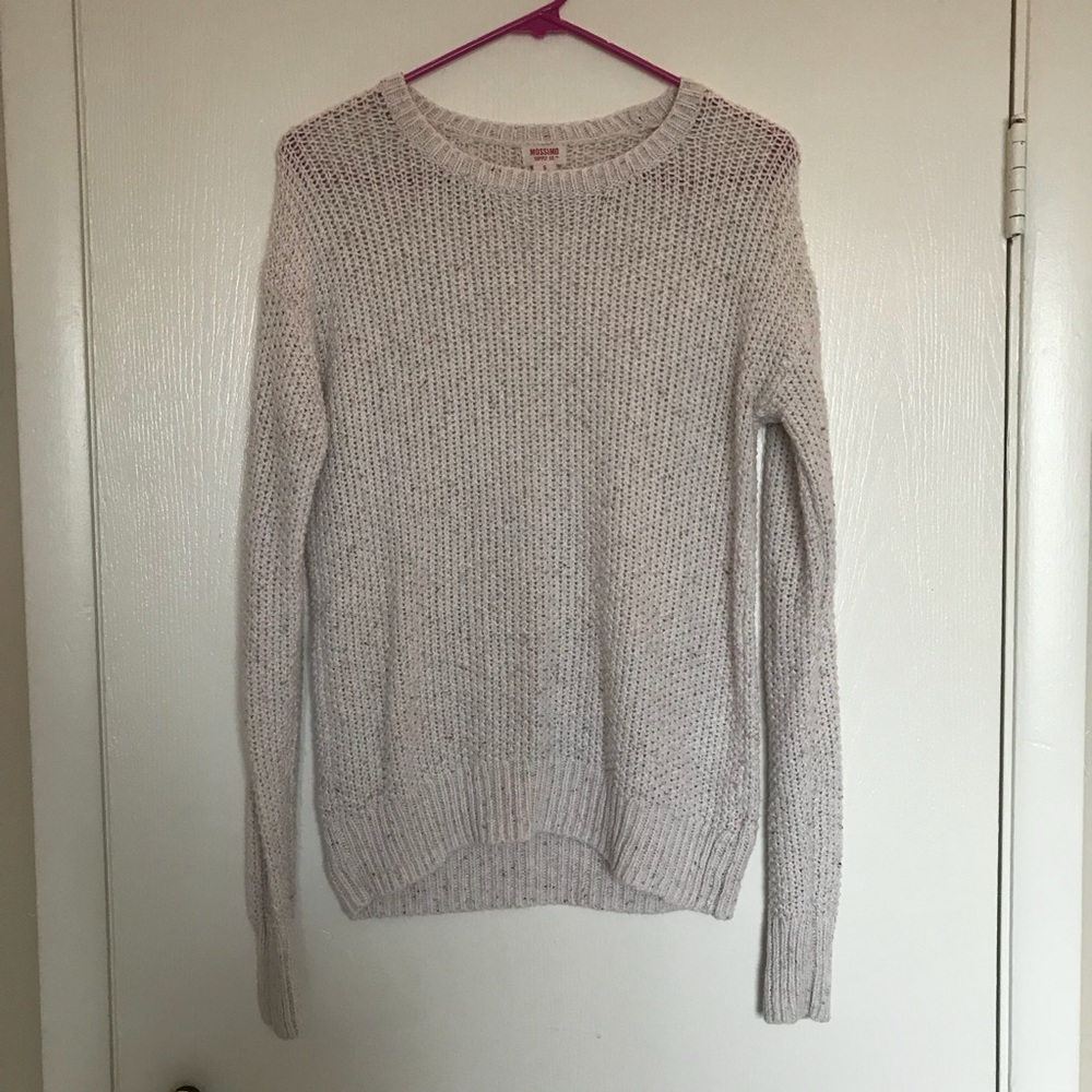 Cream Sweater with Multicolor Specks